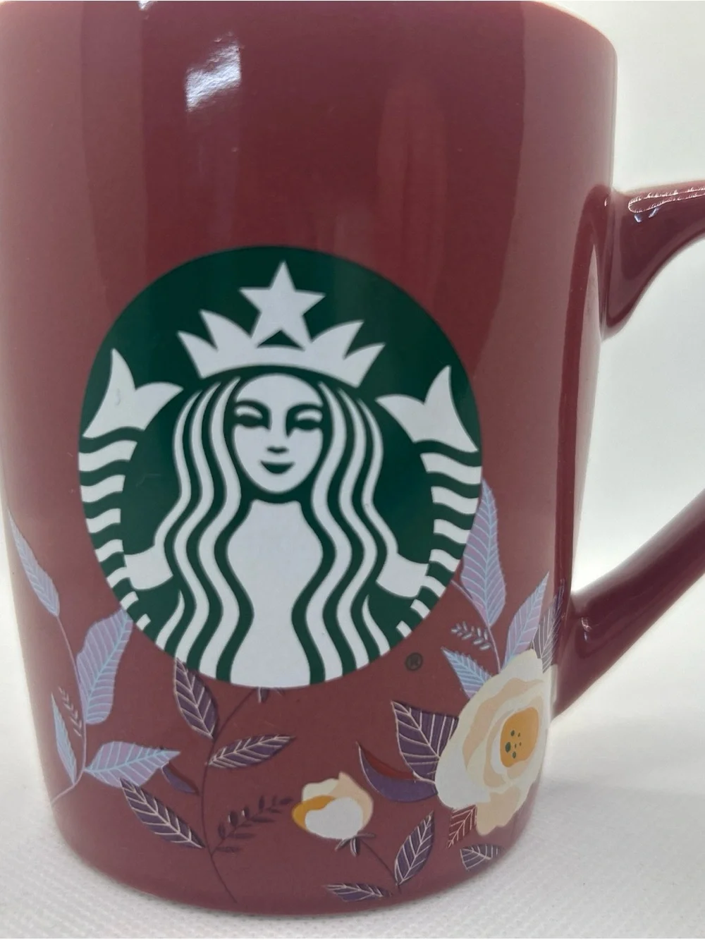 Starbucks Coffee Cup 2020 Mauve Pink Rose Floral Flower Mermaid Tea Mug 10 oz